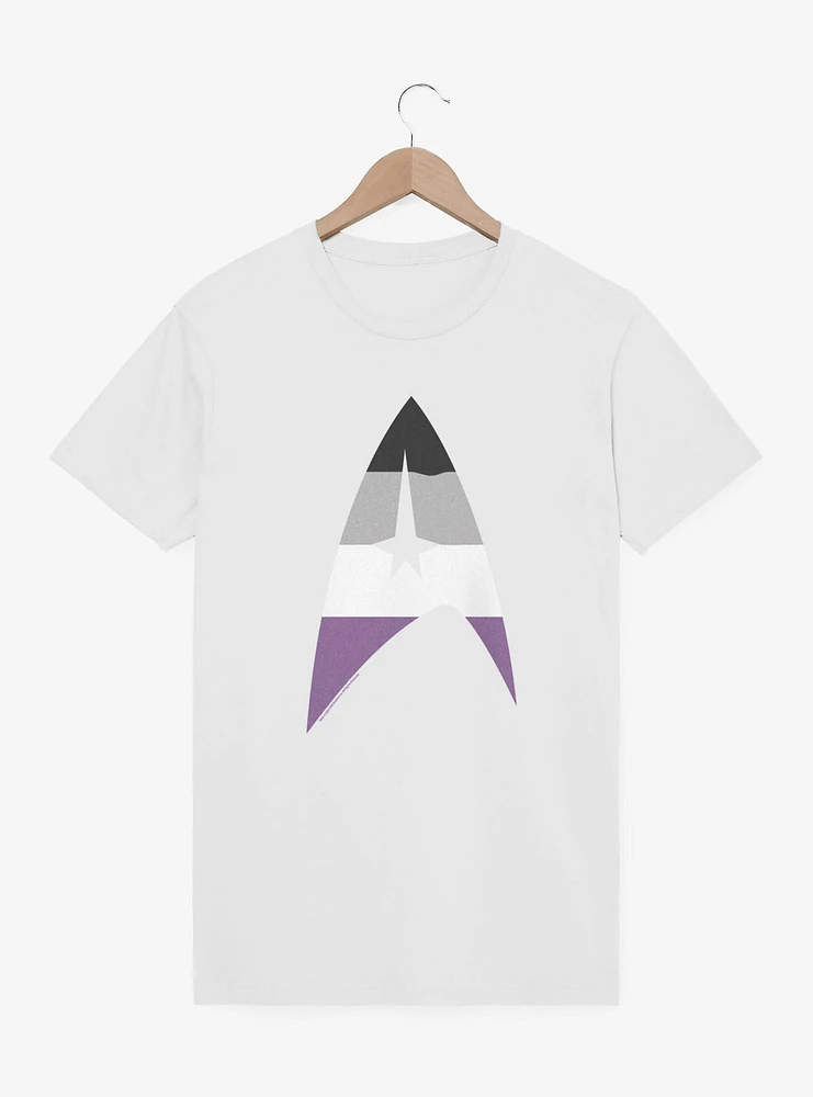 Star Trek Asexual Flag Logo T-Shirt