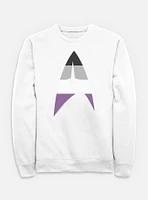 Star Trek Asexual Flag Logo Sweatshirt