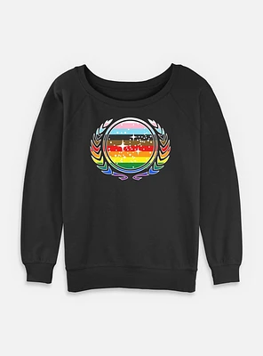 Star Trek Federation Pride Womens Slouchy Sweatshirt