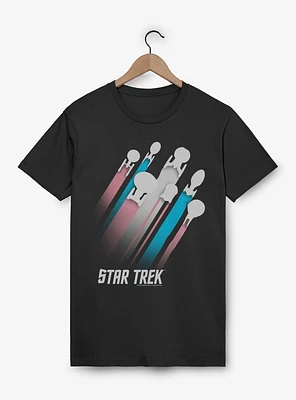 Star Trek Trans Pride Fleet Stripes T-Shirt