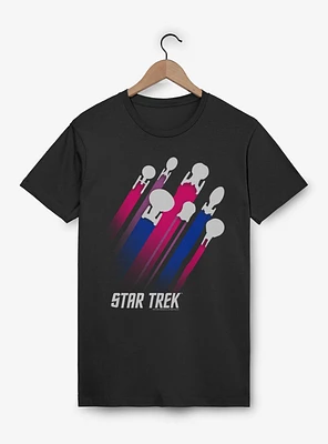 Star Trek Bisexual Pride Fleet Stripes T-Shirt
