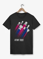 Star Trek Bisexual Pride Fleet Stripes T-Shirt