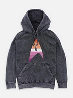 Star Trek Lesbain Flag Logo Mineral Wash Hoodie