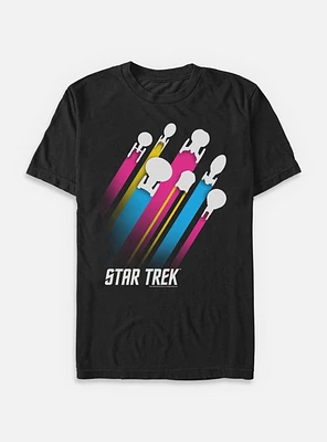Star Trek Pan Pride Fleet Stripes T-Shirt