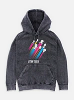 Star Trek Pan Pride Fleet Stripes Mineral Wash Hoodie
