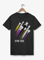 Star Trek Nonbinary Pride Fleet Stripes T-Shirt