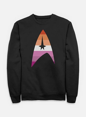 Star Trek Lesbain Flag Logo Sweatshirt