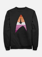 Star Trek Lesbain Flag Logo Sweatshirt