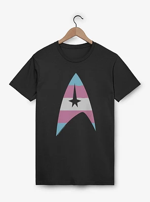 Star Trek Trans Flag Logo T-Shirt