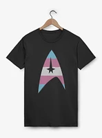 Star Trek Trans Flag Logo T-Shirt