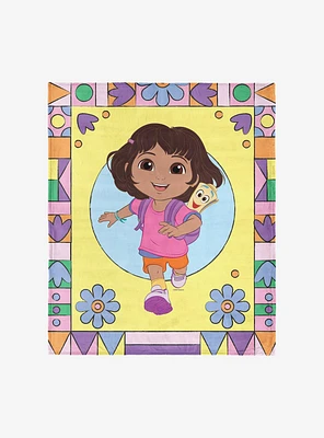 Dora The Explorer Running Dora 50x60" Silk Touch Throw Blanket
