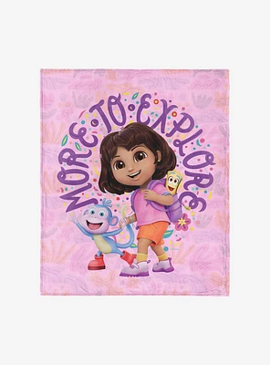 Dora The Explorer More to Explore 50x60" Silk Touch Throw Blanket