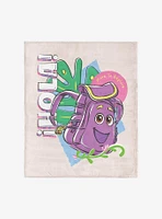 Dora The Explorer Hola Backpack 50x60" Silk Touch Throw Blanket