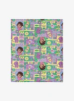 Dora The Explorer Dora and Friends Collage 50x60" Silk Touch Throw Blanket