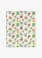 Dora The Explorer Boots Pattern 50x60" Silk Touch Throw Blanket