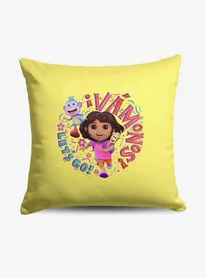 Dora The Explorer Vamos Let's Go Throw Pillow