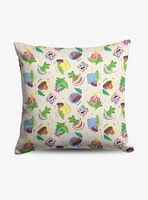 Dora The Explorer Boots Pattern Throw Pillow