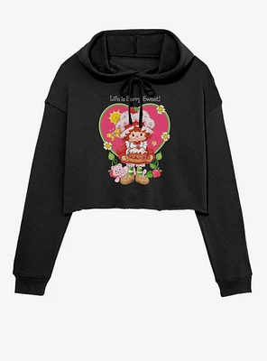 Strawberry Shortcake Life Berry Sweet Girls Crop Hoodie
