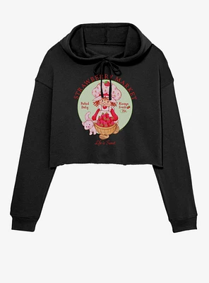Strawberry Shortcake Market Girls Crop Hoodie