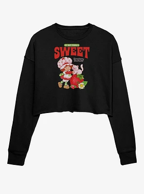 Strawberry Shortcake Sweet Best Friend Girls Crop Sweatshirt