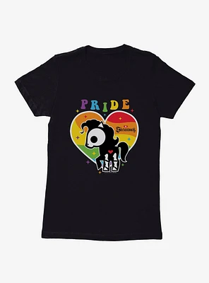 Skelanimals Bonita Pride Heart Womens T-Shirt