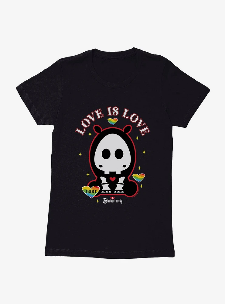 Skelanimals Thomas Love Is Womens T-Shirt