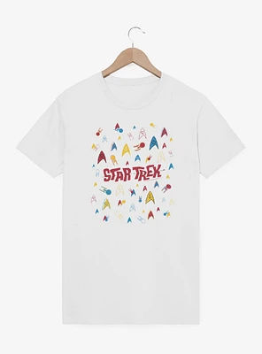 Star Trek Retro Logo Confetti T-Shirt