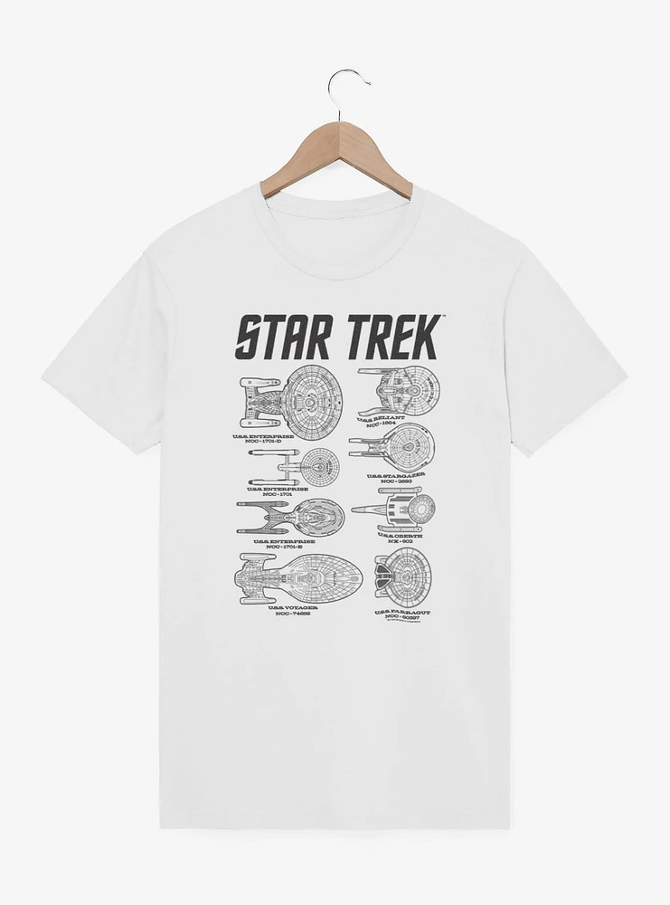 Star Trek Ships Of T-Shirt