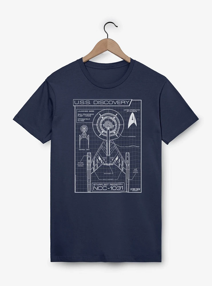Star Trek Discovery Schematics T-Shirt