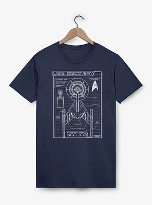 Star Trek Discovery Schematics T-Shirt
