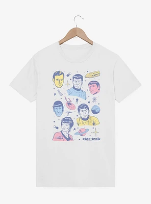 Star Trek Pastel Crew T-Shirt
