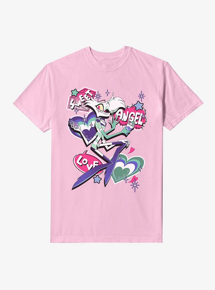 Hazbin Hotel Sweet Angel Love Dust Garment Dye T-Shirt