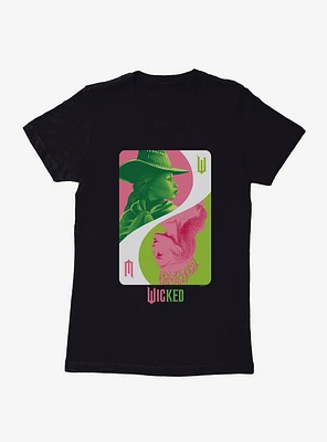 Wicked Elphaba Glinda Card Womens T-Shirt