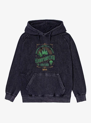 Wicked Emerald City Mineral Wash Hoodie