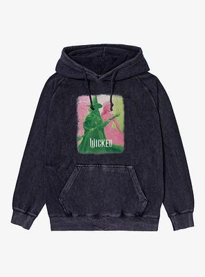 Wicked Elphaba Glinda Split Mineral Wash Hoodie