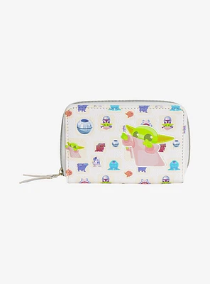 Star Wars The Mandalorian Grogu Handle Ball Zip Around Wallet