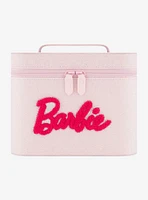 Barbie Glitter Pink Cosmetic Case Organizer with Mirror