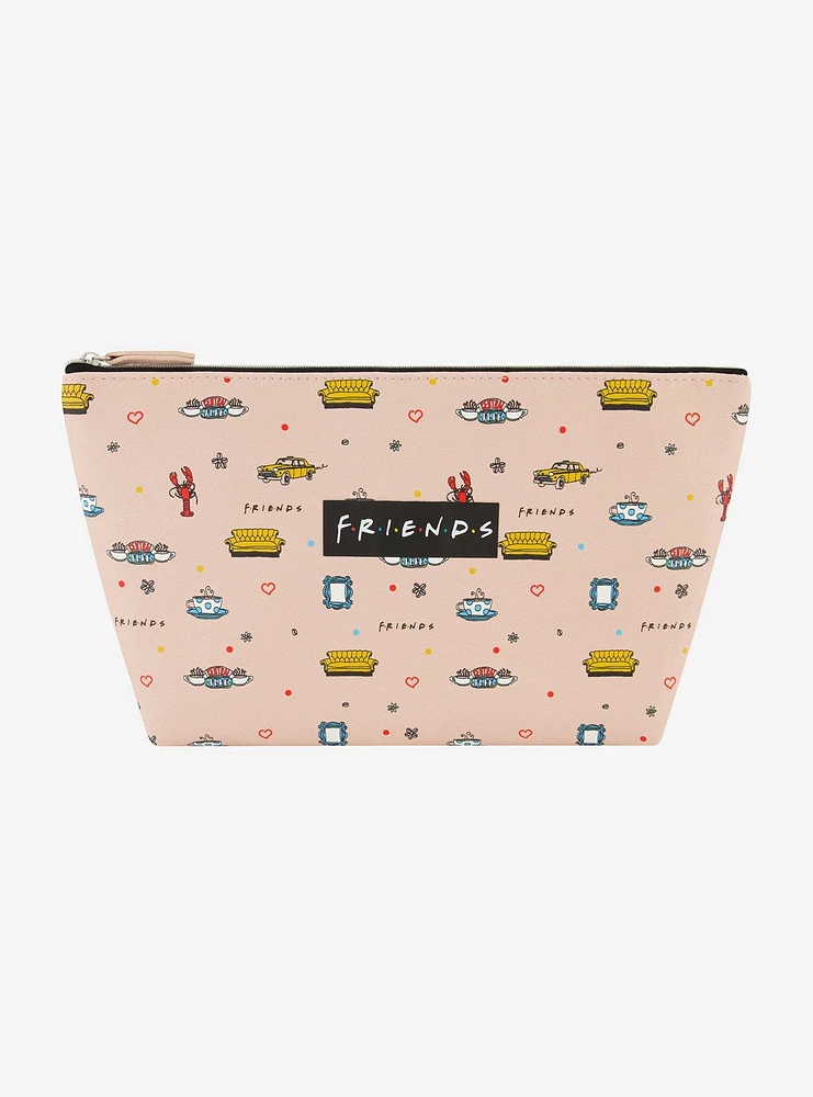 Friends All-Over-Print Cosmetic Travel Bag