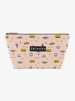 Friends All-Over-Print Cosmetic Travel Bag