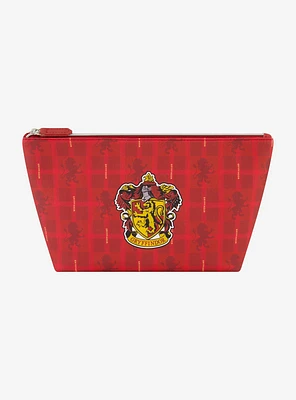 Harry Potter Gryffindor Plaid Cosmetic Travel Bag