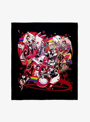 Hazbin Hotel Pride Heart Throw Blanket