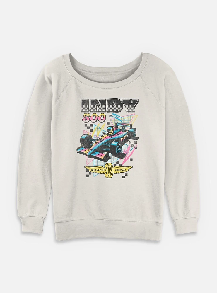 Indianapolis 500 90's Vibe Womens Slouchy Sweatshirt