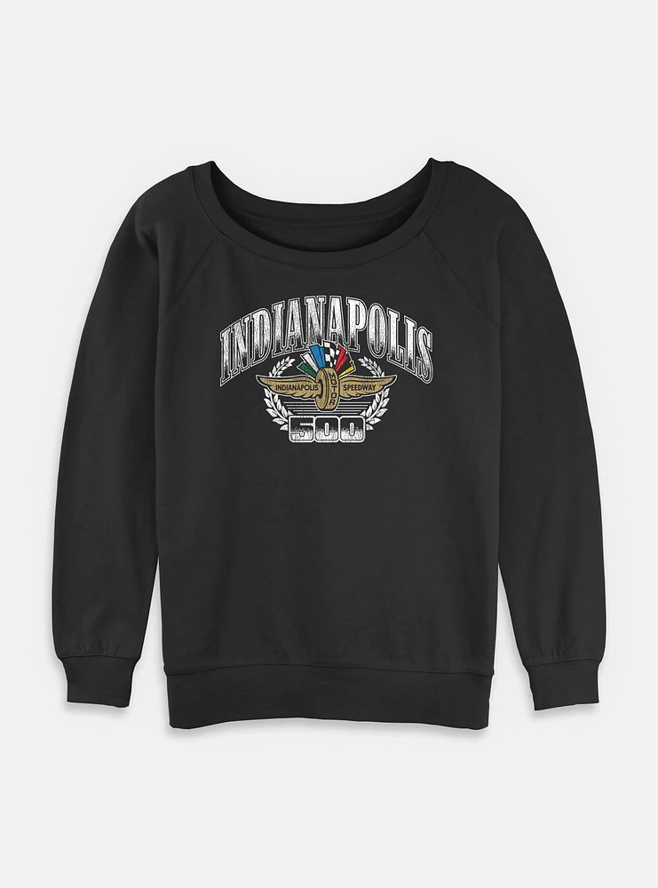 Indianapolis 500 Regal Crest Womens Slouchy Sweatshirt