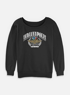 Indianapolis 500 Regal Crest Womens Slouchy Sweatshirt