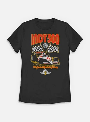 Indianapolis 500 Checkered Flags Racing Womens T-Shirt