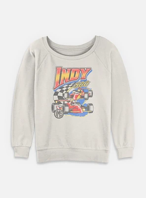 Indianapolis 500 Vinatge Racing Womens Slouchy Sweatshirt