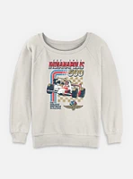 Indianapolis 500 Racing Stripes Womens Slouchy Sweatshirt