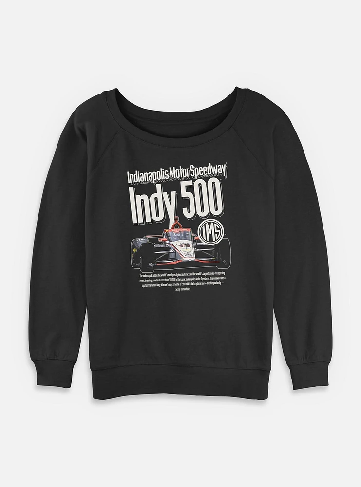 Indianapolis 500 Cover Ad Womens Slouchy Sweatshirt