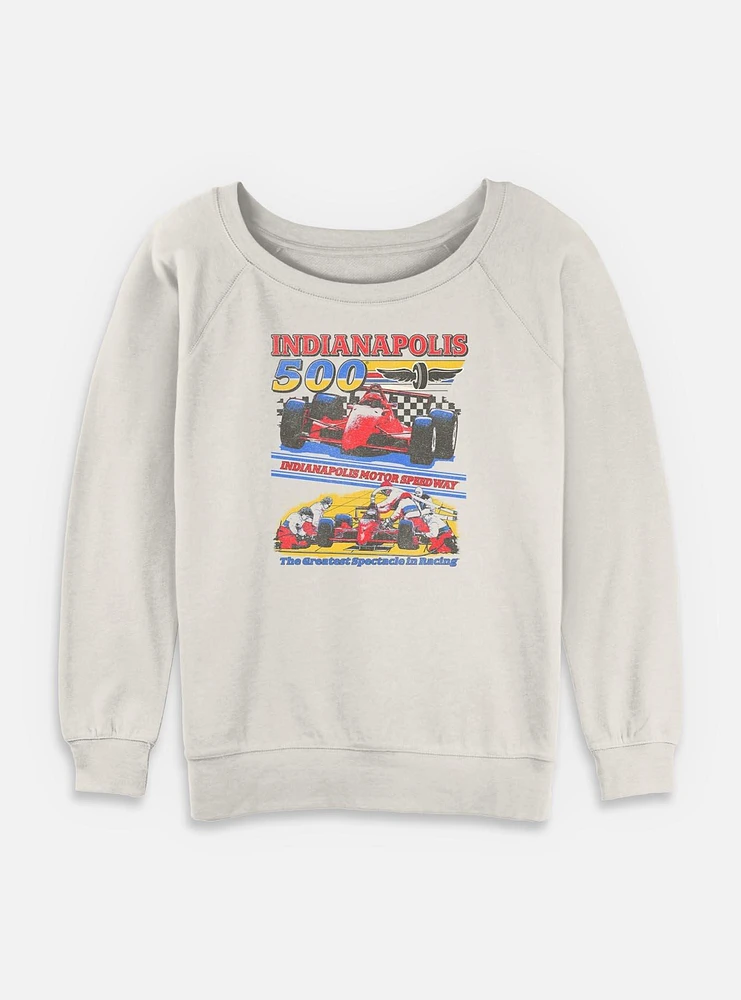 Indianapolis 500 Pit Stop Womens Slouchy Sweatshirt
