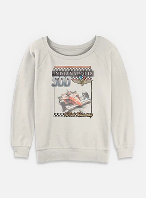 Indianapolis 500 108Th Running Womens Slouchy Sweatshirt